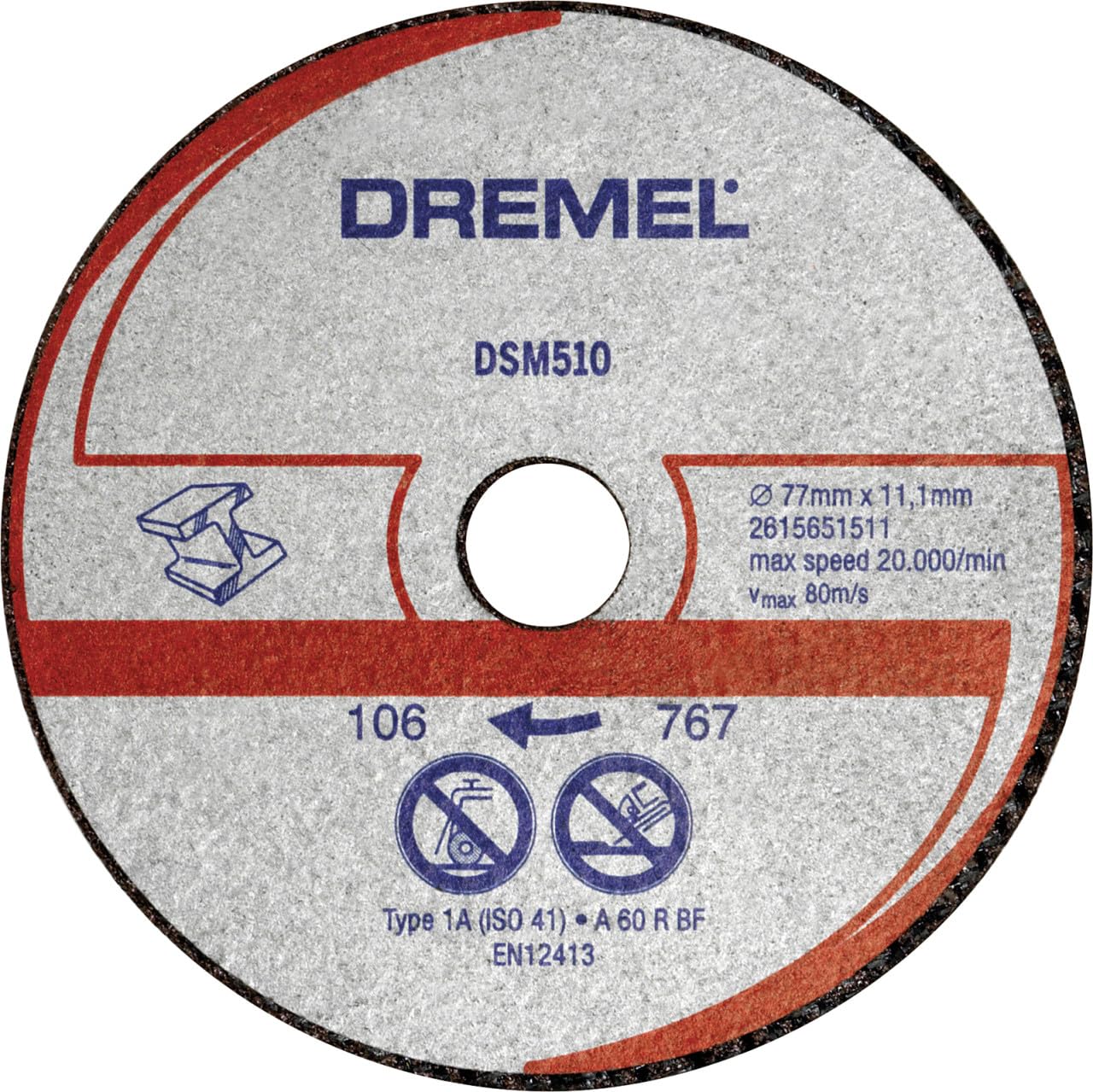 Dremel Dsm510 Metal And Plastic Cutting Blades (3No/pack) (To Fit: Dremel Dsm 20 Compact Saw) (2615S510Jb) from B&Q