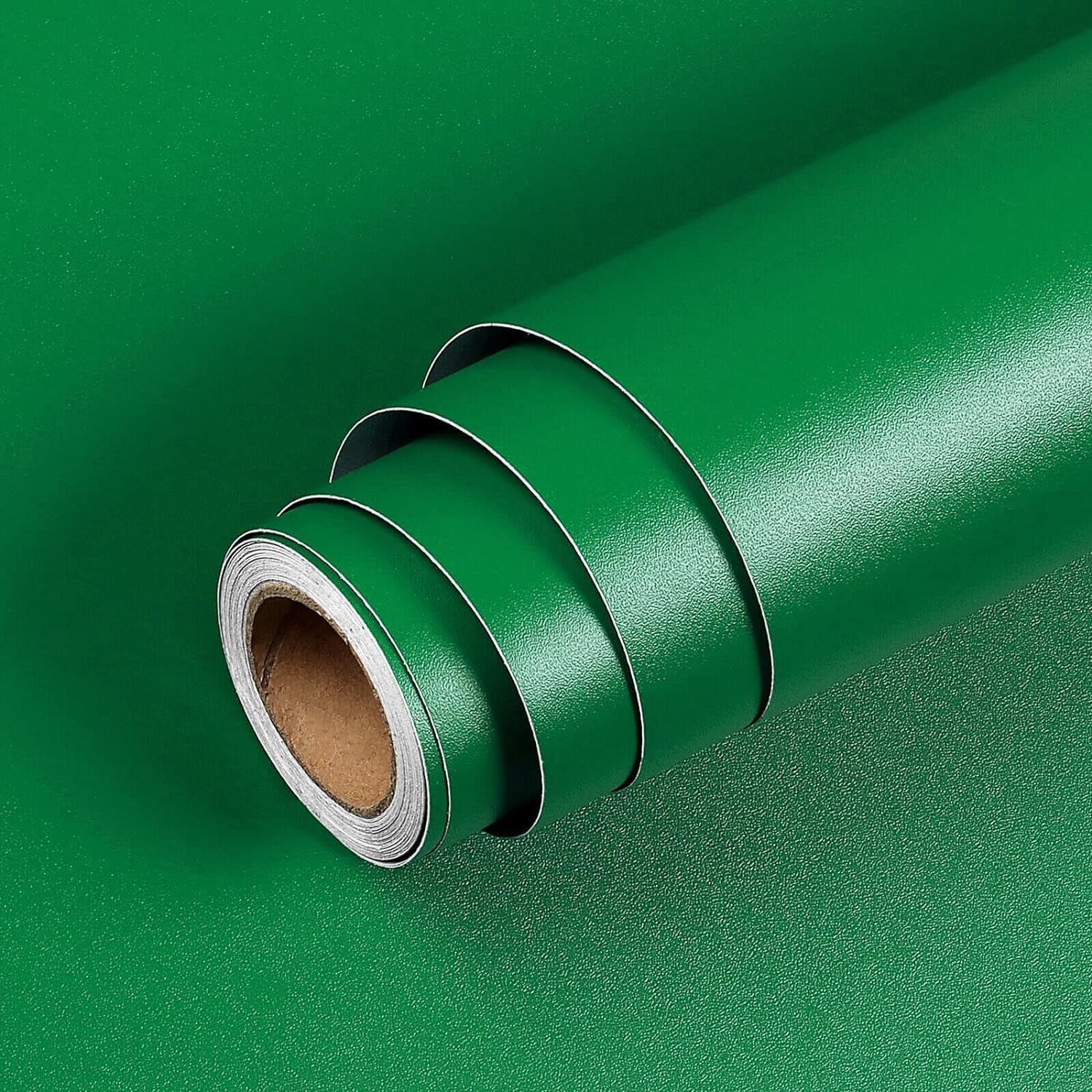 - Self Adhesive Dark Green Matte Finish Wallpaper 2 x 20 Feet (40 squarefeet) Peel and Stick Modern Style Waterproof Wallpapers (1)