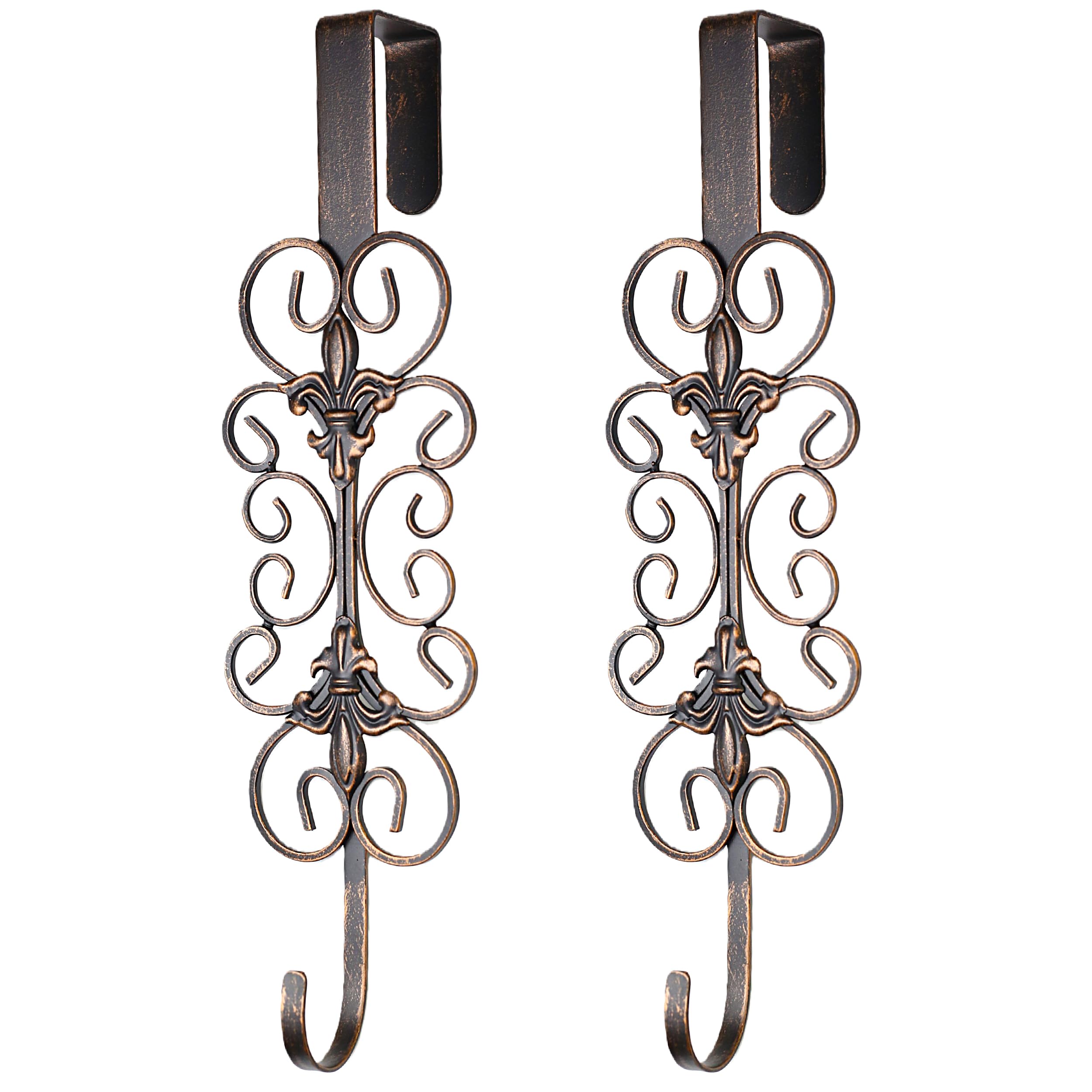 Photo 1 of Mervkis 2 PCS Wreath Hangers for Front Door 15.5" Wreath Hook Over the Door