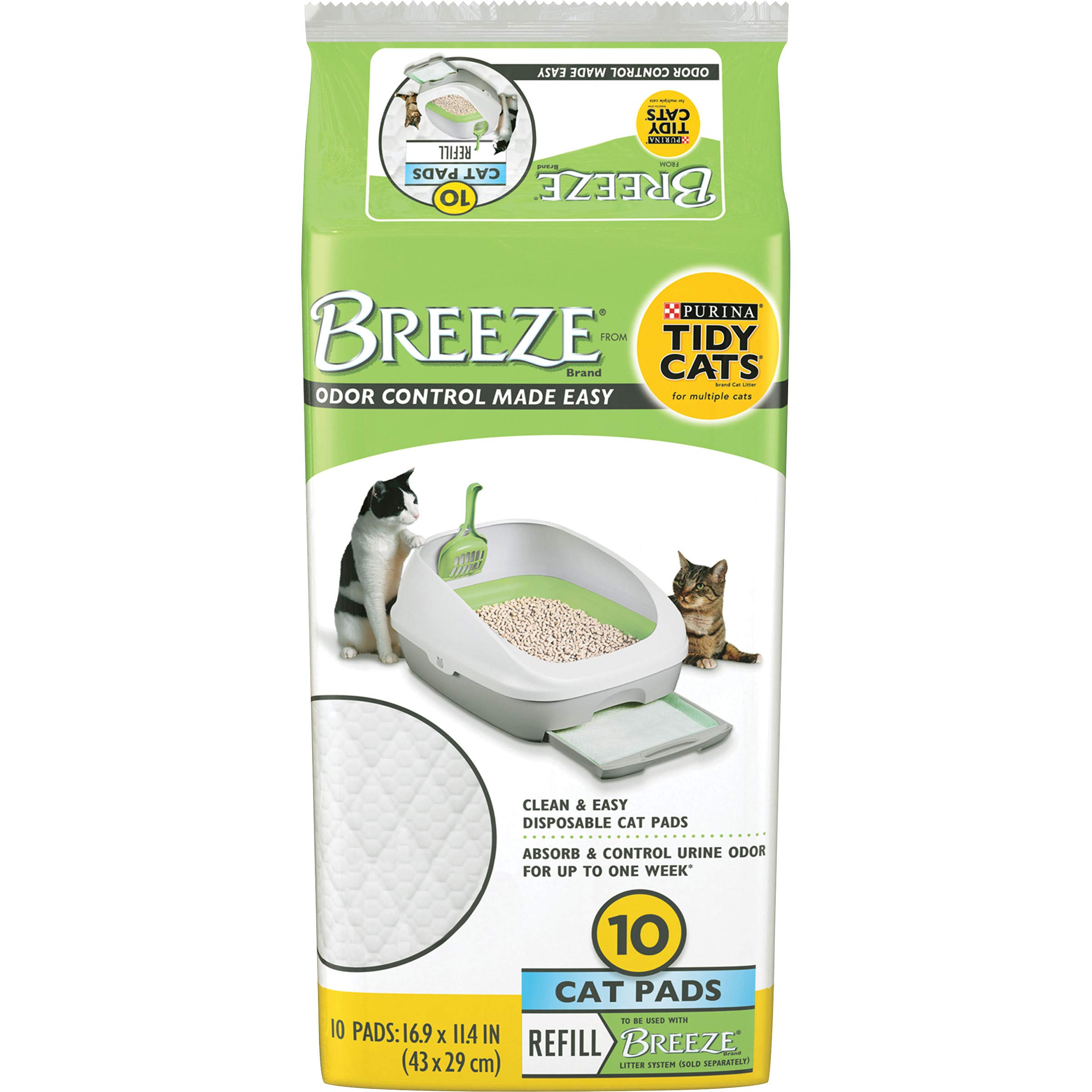 breeze litter box pads