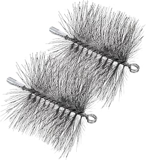 2pcs Round Chimney Cleaning Brush Heads for Flues and Pipes