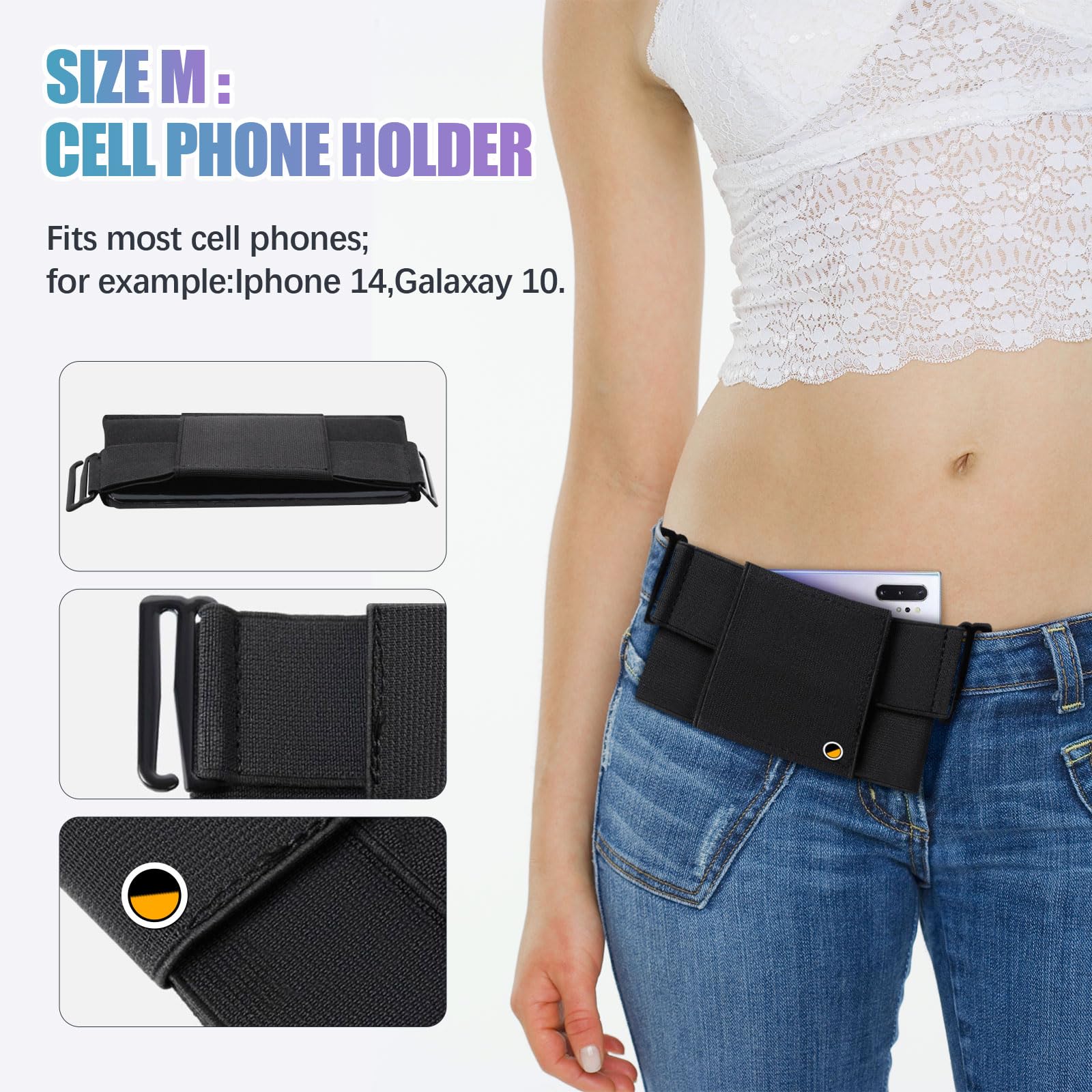 Zerone Pouch Invisible Wallet,Unisex Invisible Sports Waist Bag for Women Men Ultra-Light Pouch for Key Card Phone 2023 NEW?M: 155mm?