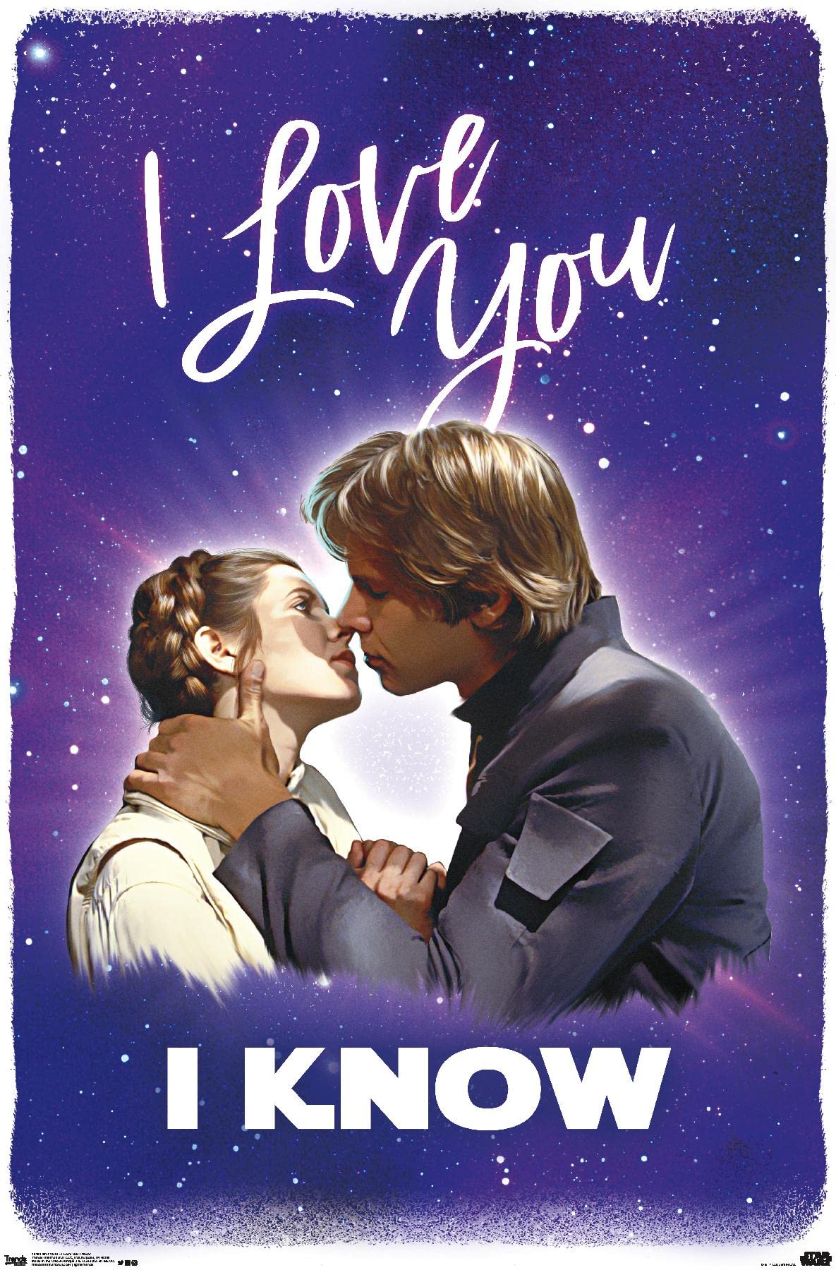 Trends International Star Wars: Saga - I Love You I Know Wall Poster, 14.725" x 22.375", Premium Unframed Version