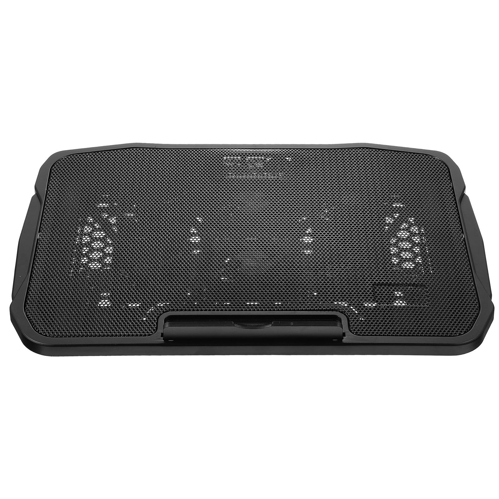 Healeved Refroidisseur D'ordinateur Portable en Fer et Plastique Multifonctionnel Double Interface USB et Vitesse de Vent Réglable pour Bureau et Maison