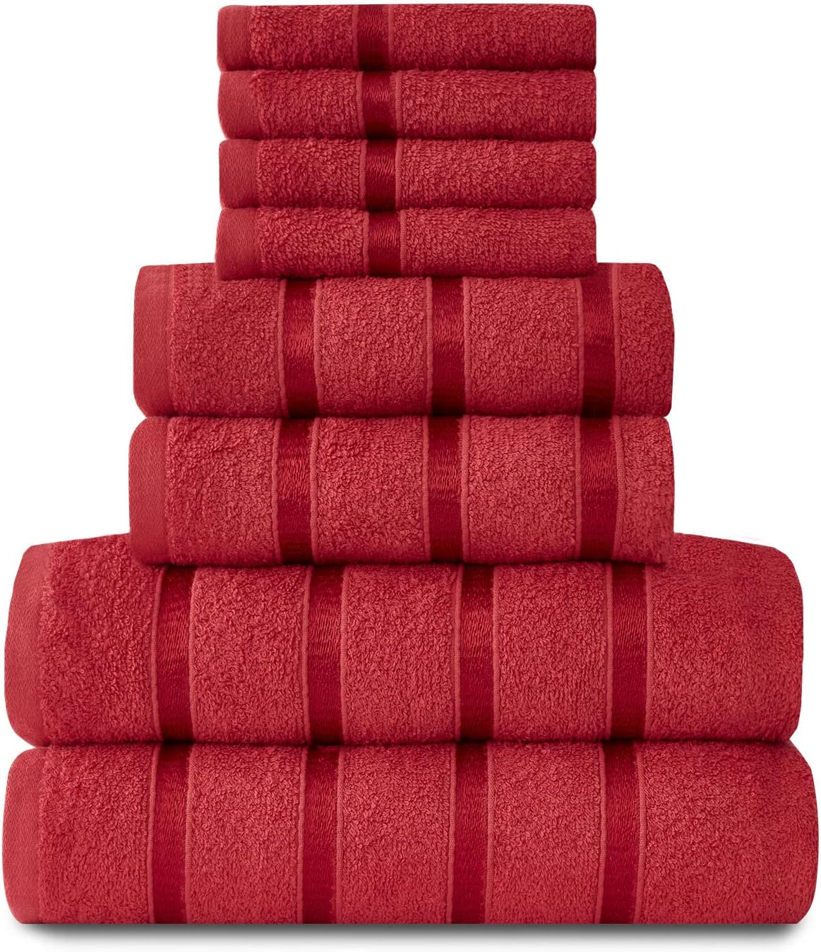 GC GAVENO CAVAILIA Super Soft Towel Bale Set 8 Piece Egyptian Cotton Towels Quick Dry Highly