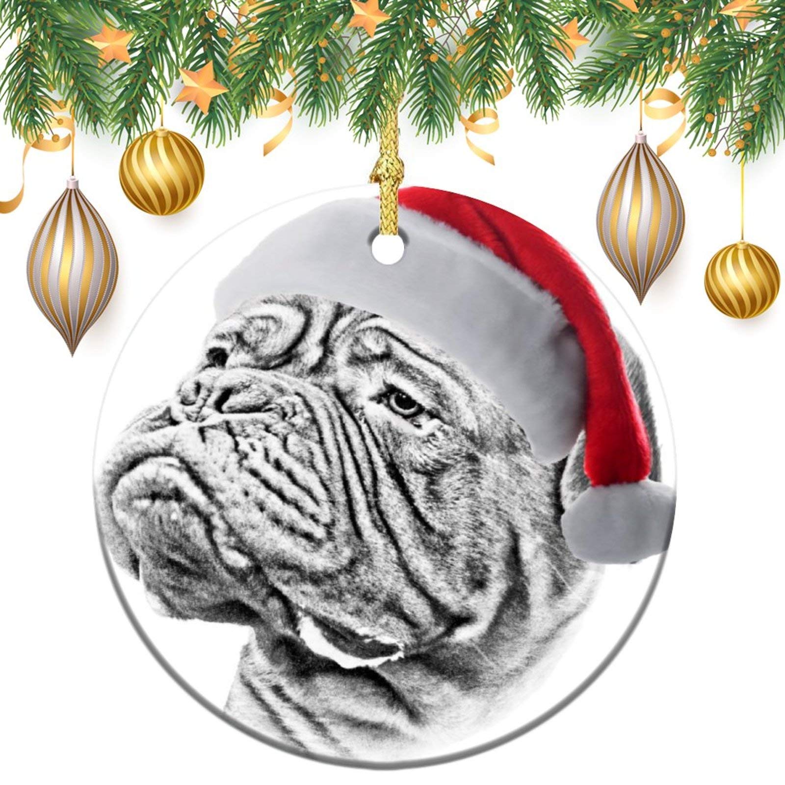 French mastiff christmas ornament Clearance