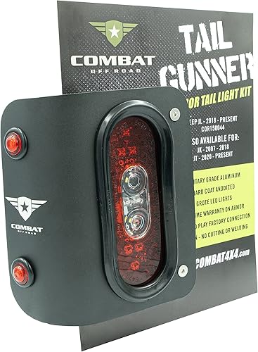 Miniatura 9 de Luces traseras LED de artillero de cola compatibles con Jeep JL/JLU, montaje empotrado, aprobado por SAE/DOT