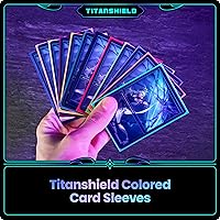 Vista 5 de Titanshield - Fundas de cartas coleccionables para juegos de mesa de tamaño regular (150 unidades), protector de cartas de magia, The Gathering