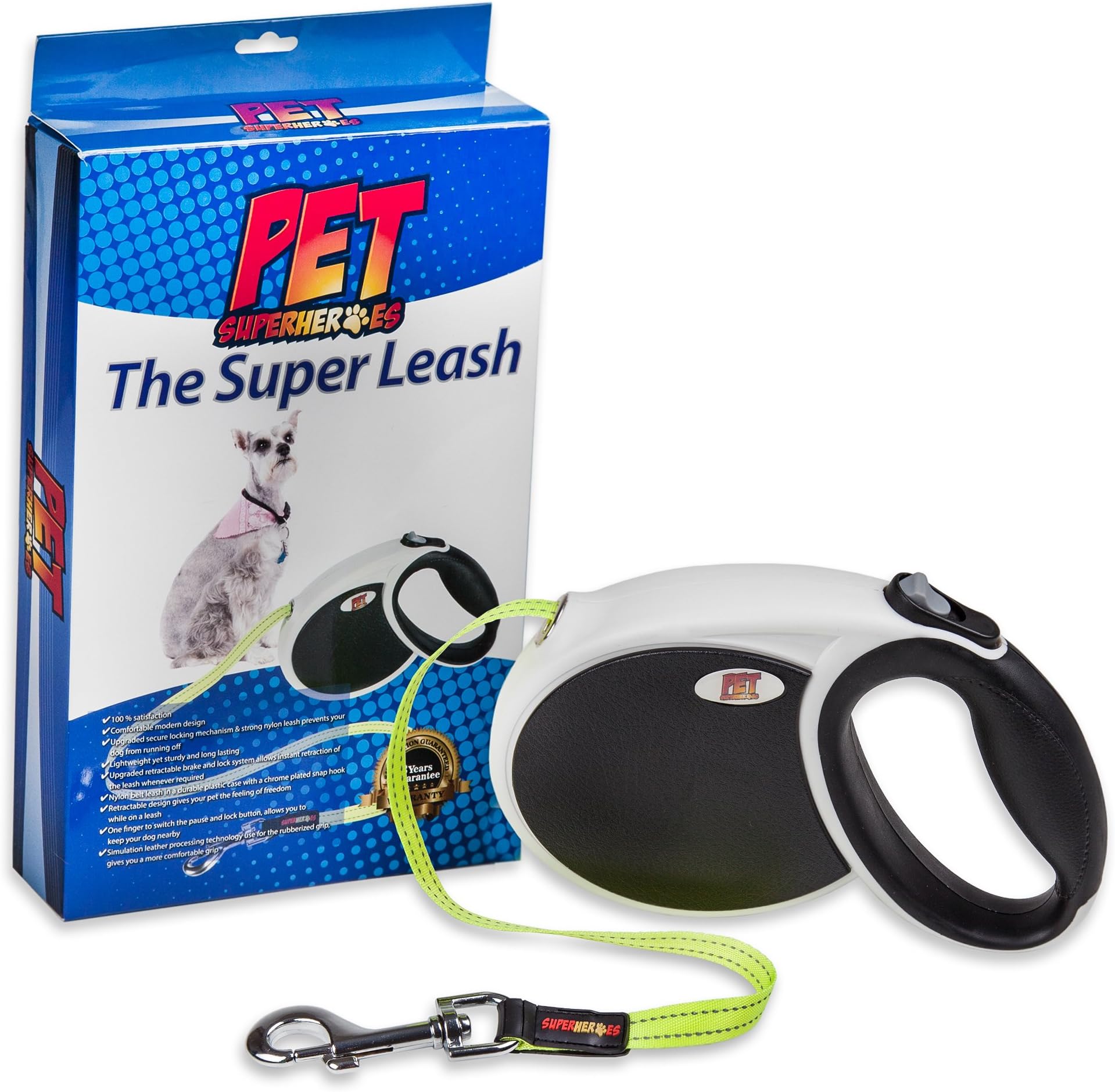 Dog Retractable Leash Best Dog Leash for Training, Running, Walking & Us e in theBackyard - Reflective for Safety, Leashes for Dogs Up to 66 lbs Premium Quality Pet Supplie Professional
