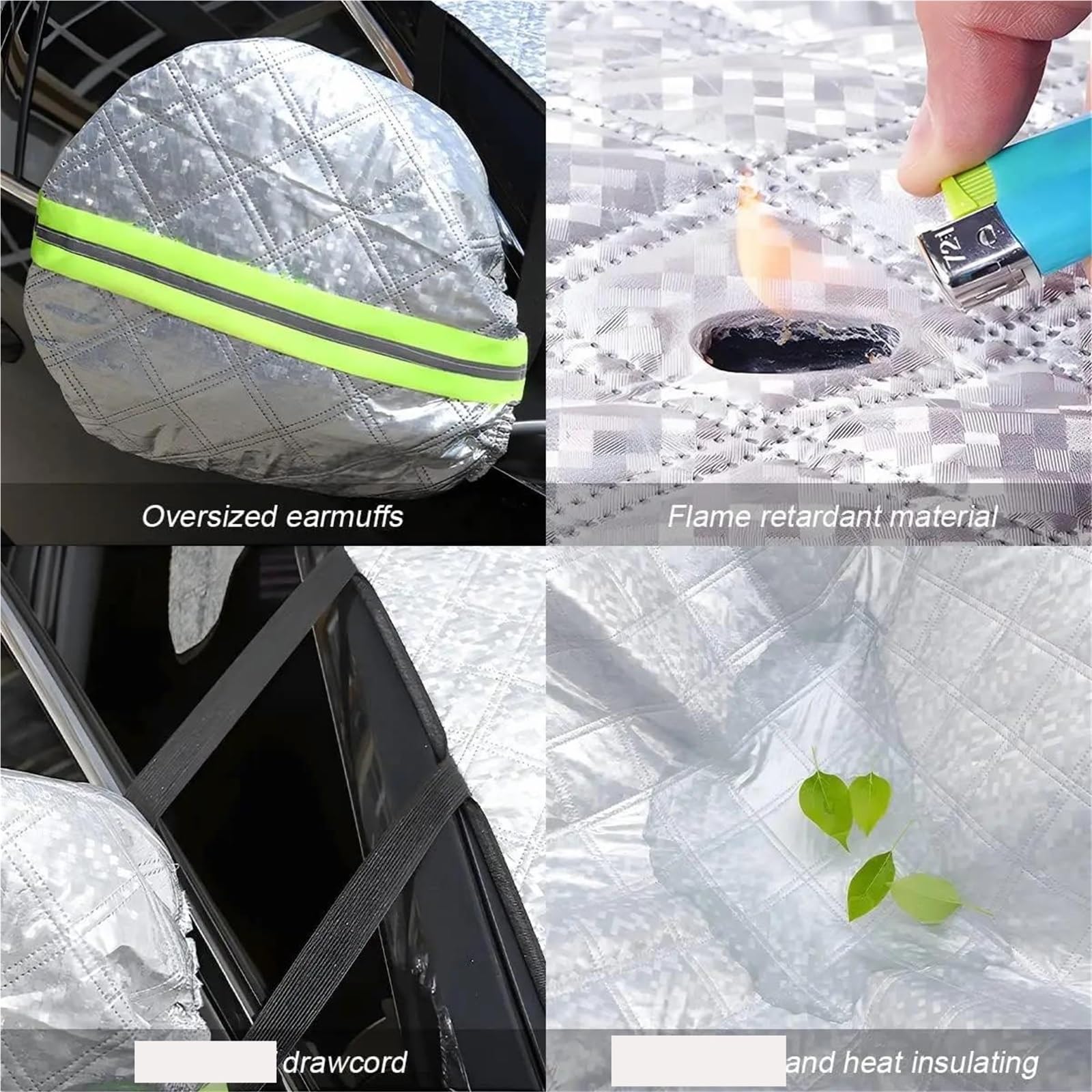 Copri Parabrezza Auto Inverno Copertura Antineve per Parabrezza Magnetico per Auto