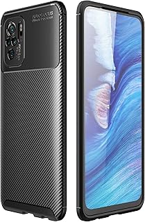 Capa Capinha Anti Impacto Para Xiaomi Poco F3 com Tela de 6.67" polegadas - Case Com Desenho Fibra De Carbono Shock Queda - Danet (Preta)