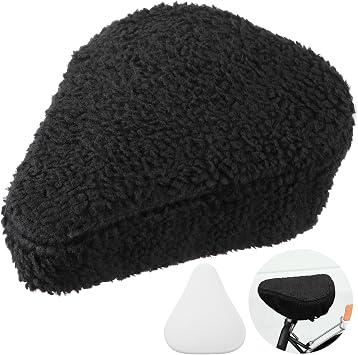 Feekoon Bike Seat Cushion Cover, Imitation Sheepskin