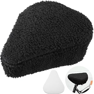 Feekoon Bike Seat Cushion Cover, Imitation Sheepskin