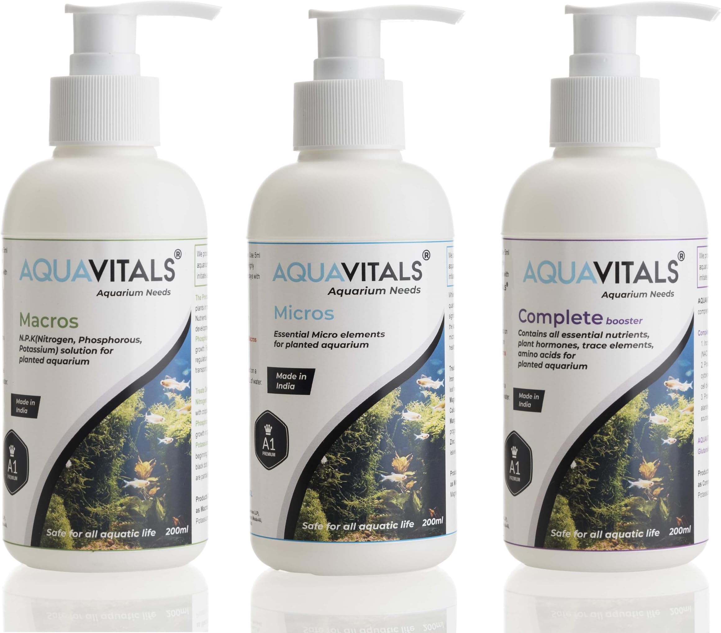 Aquarium Plant Nutrient Supplement (Starter Pack, 200ml)