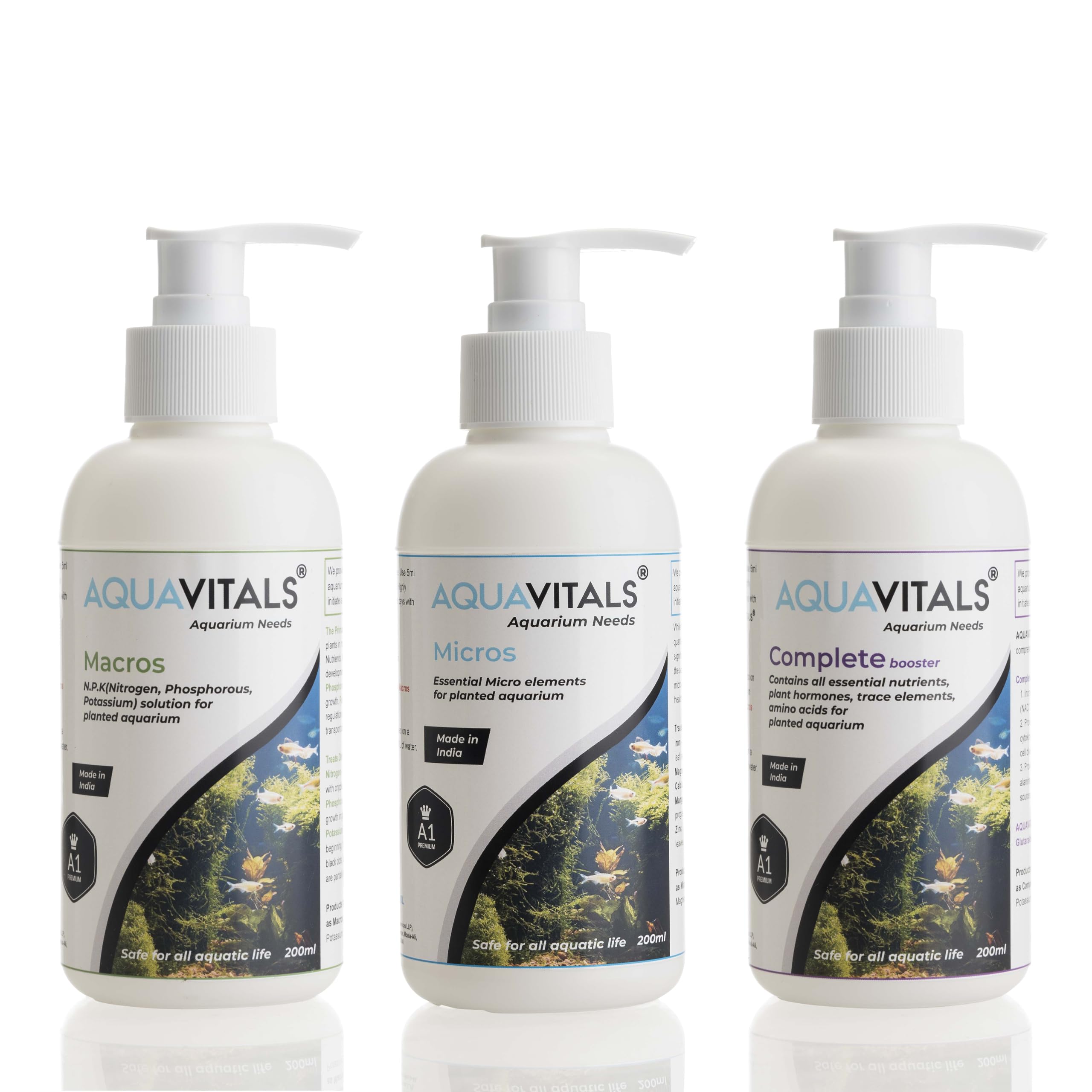 Aquarium Plant Nutrient Supplement (Starter Pack, 200ml)