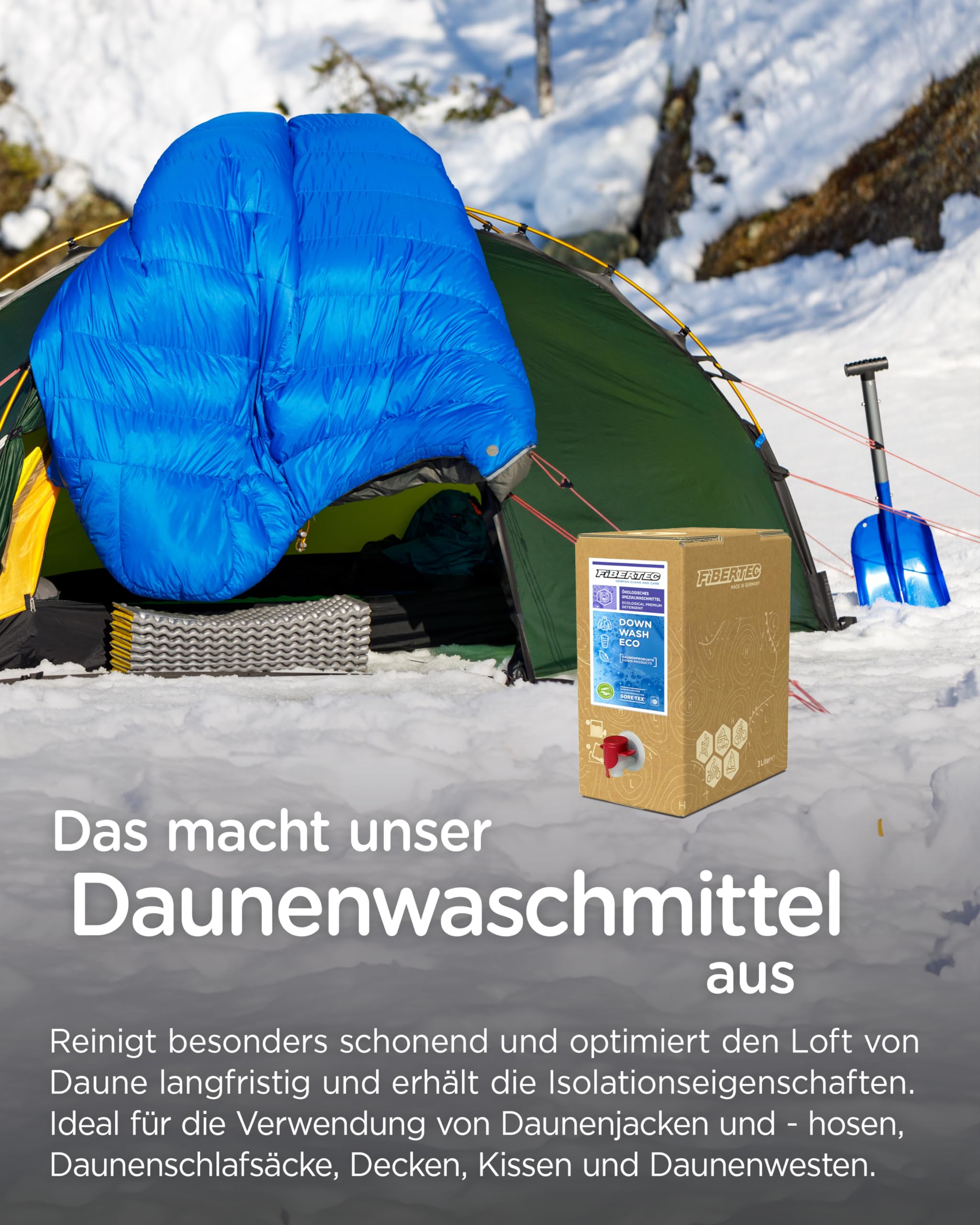 FIBERTEC Down Wash Eco Waschmittel flüssig 3L