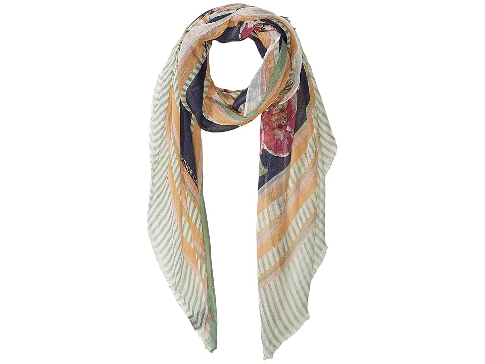 

Vince Camuto Linear Floral Wrap (Pink) Scarves