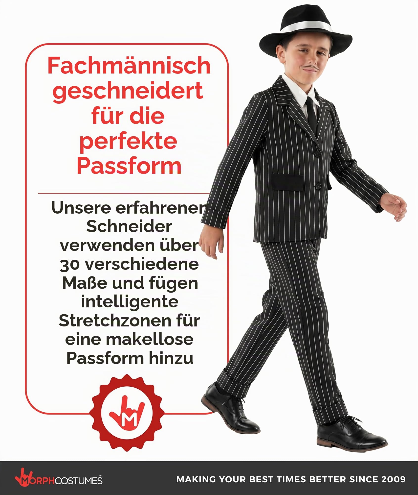 Fun Shack Gangster Kostüm Jungen, 20er Jahre Halloween Kostüm Jungen