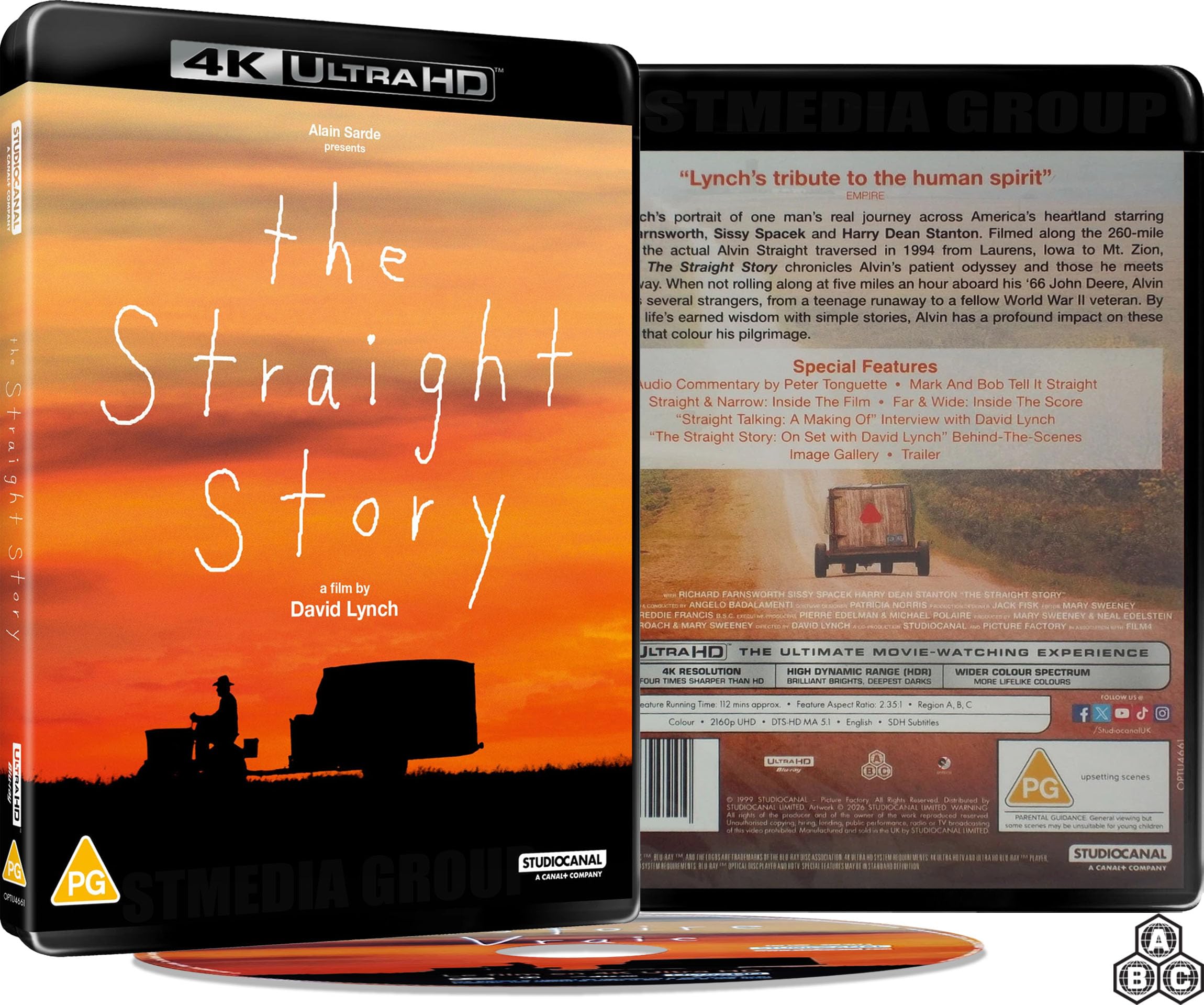 The Straight Story (Special Bonus Features / 1999) [4K Ultra HD] [Region Free]
