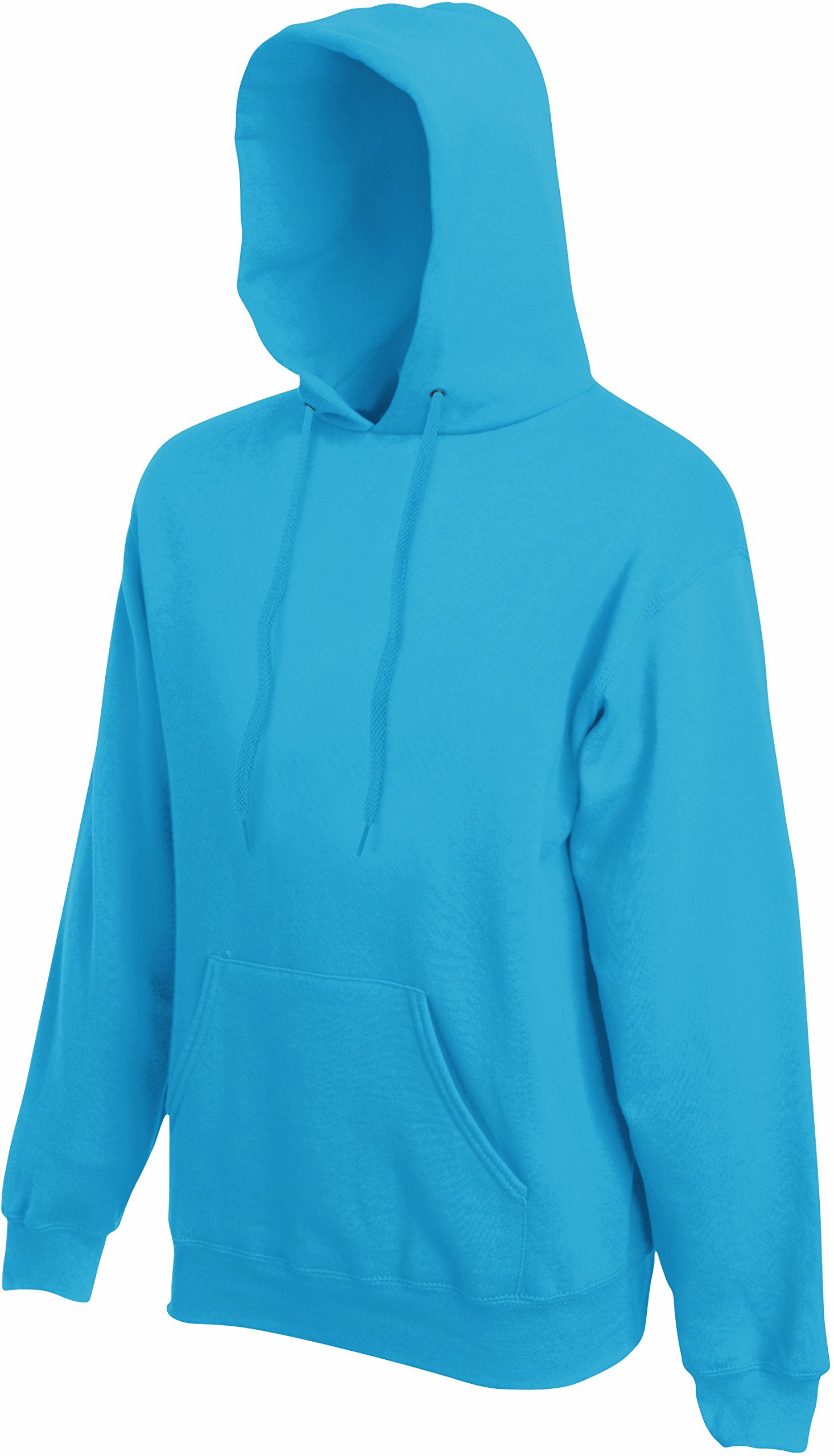 Fruit Of The Loom NEW Zipped Hoodie Hooded Sweat Jacket Azure Blue XL