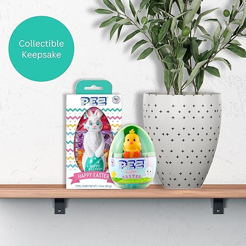 Miniatura 5 de Dispensador de conejo de Pascua Pez Happy 2024 con rollos de recambio, rellenos de cesta, recuerdo coleccionable (paquete de 2)