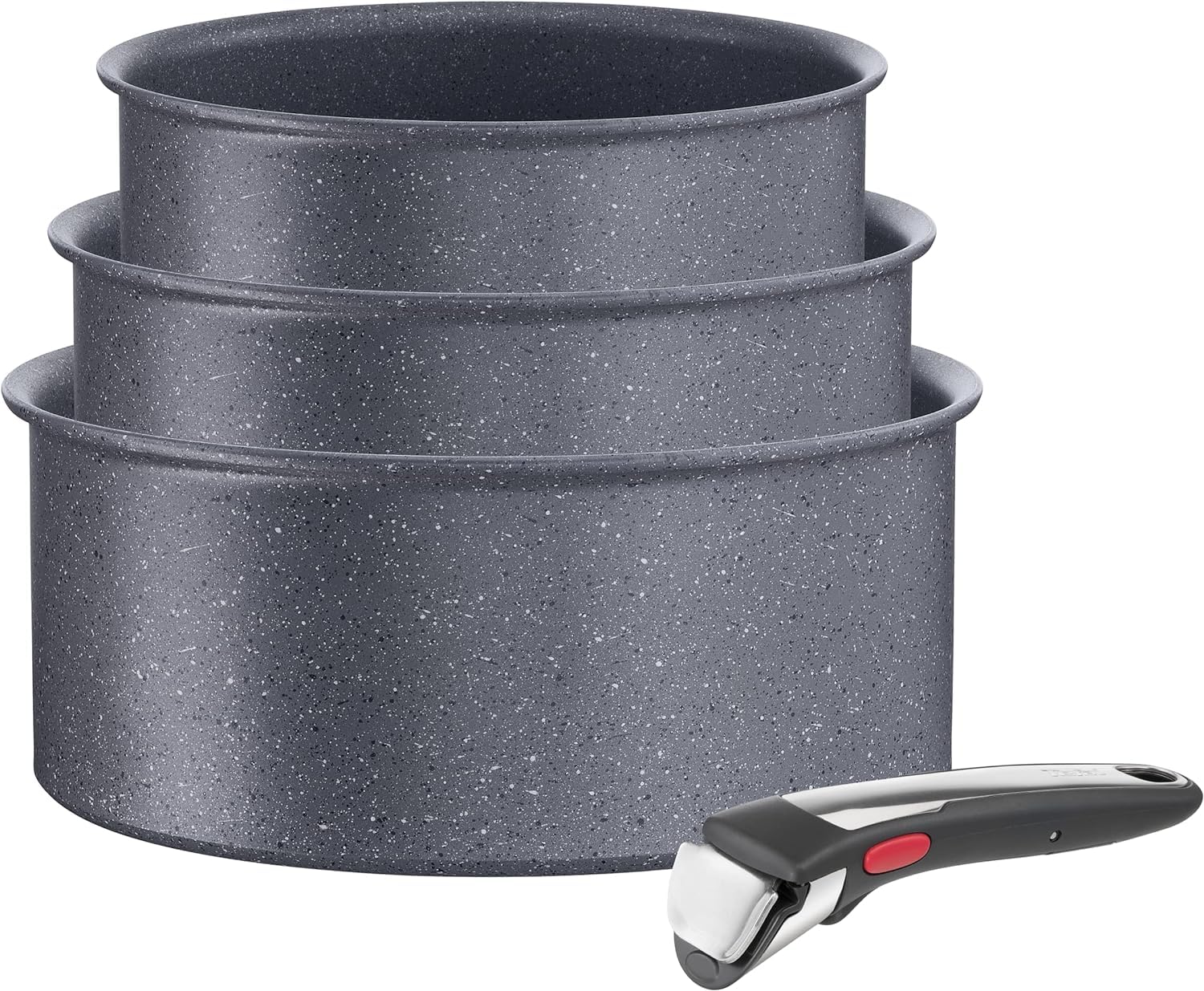 Tefal Ingenio Natural On Batterie de cuisine 4 pièces, Revêtement antiadhésif, Induction, Fabriqué en France L7669253 & Ingenio Natural Force Sauteuse 24 cm, Antiadhésive, Induction, L3963502