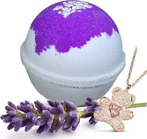 Miniatura 3 de Bomba de baño con collar de oso sorpresa en el interior, ingredientes naturales hidratantes para la piel, seguros para los niños, bomba de baño con