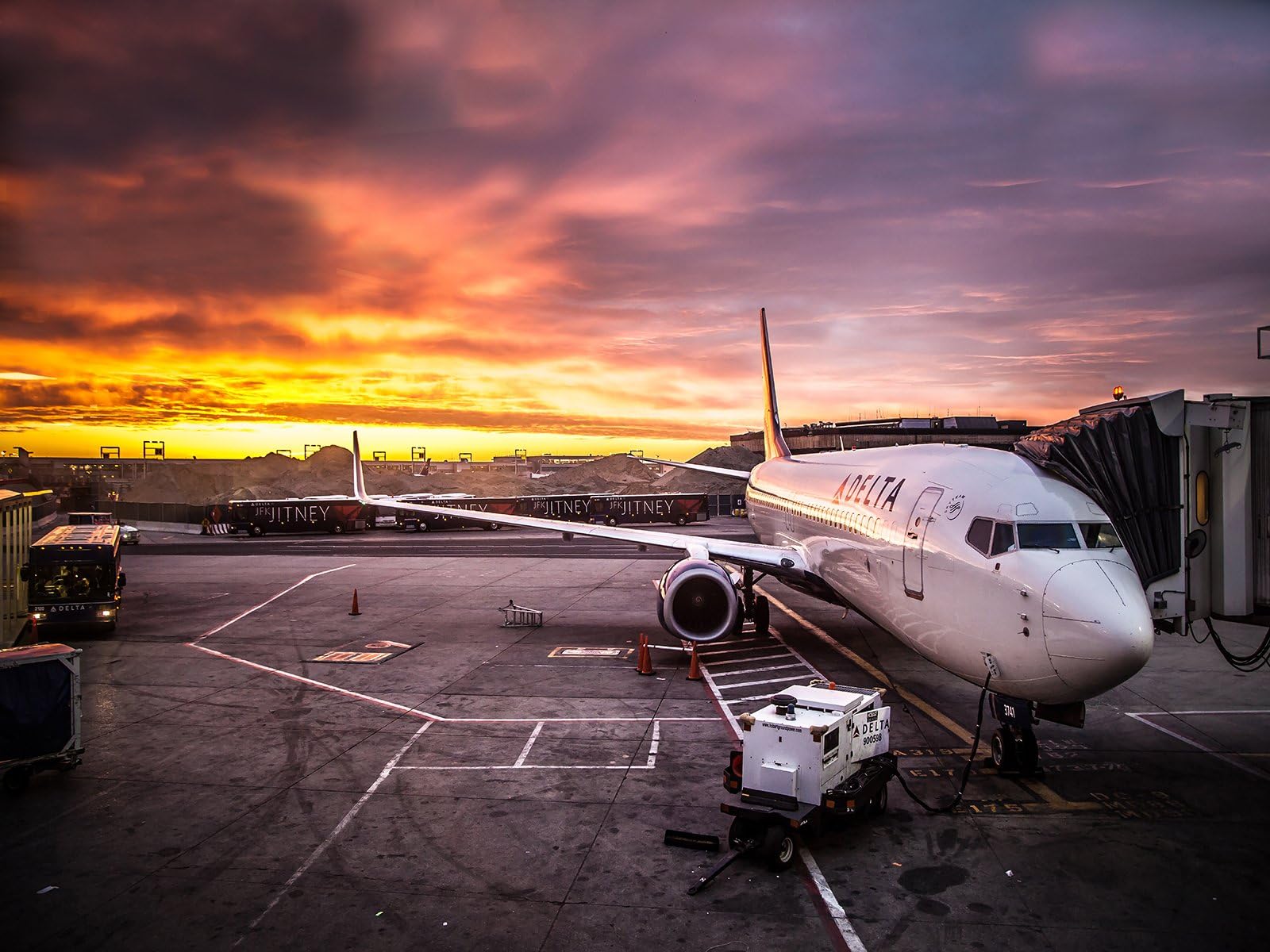 New York City Poster JFK Airport NYC Poster Airplane Poster 24x36