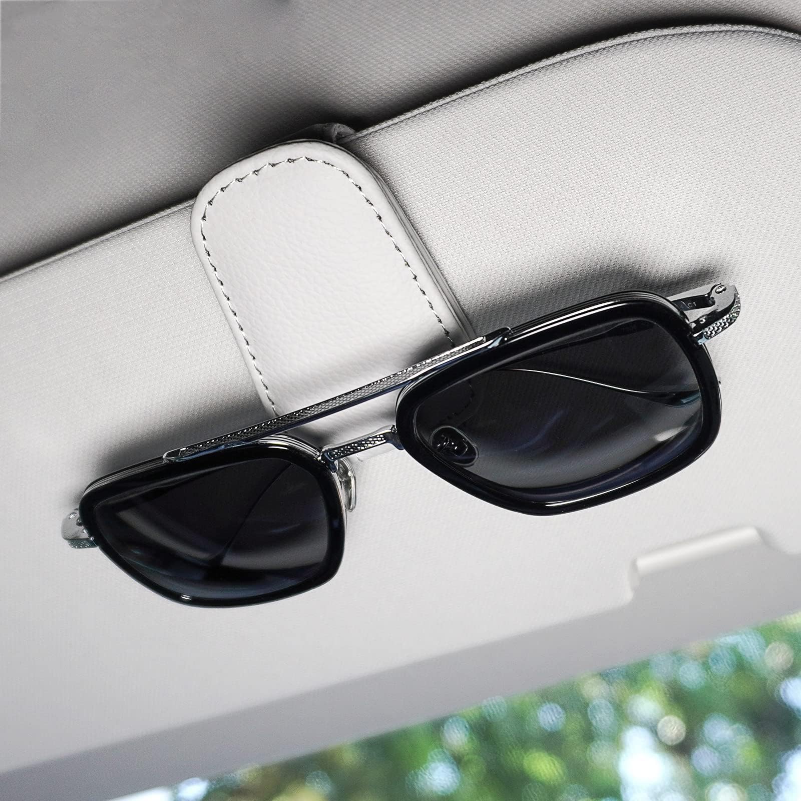 Artilife Magnetic Leather Sunglass Holder for Car