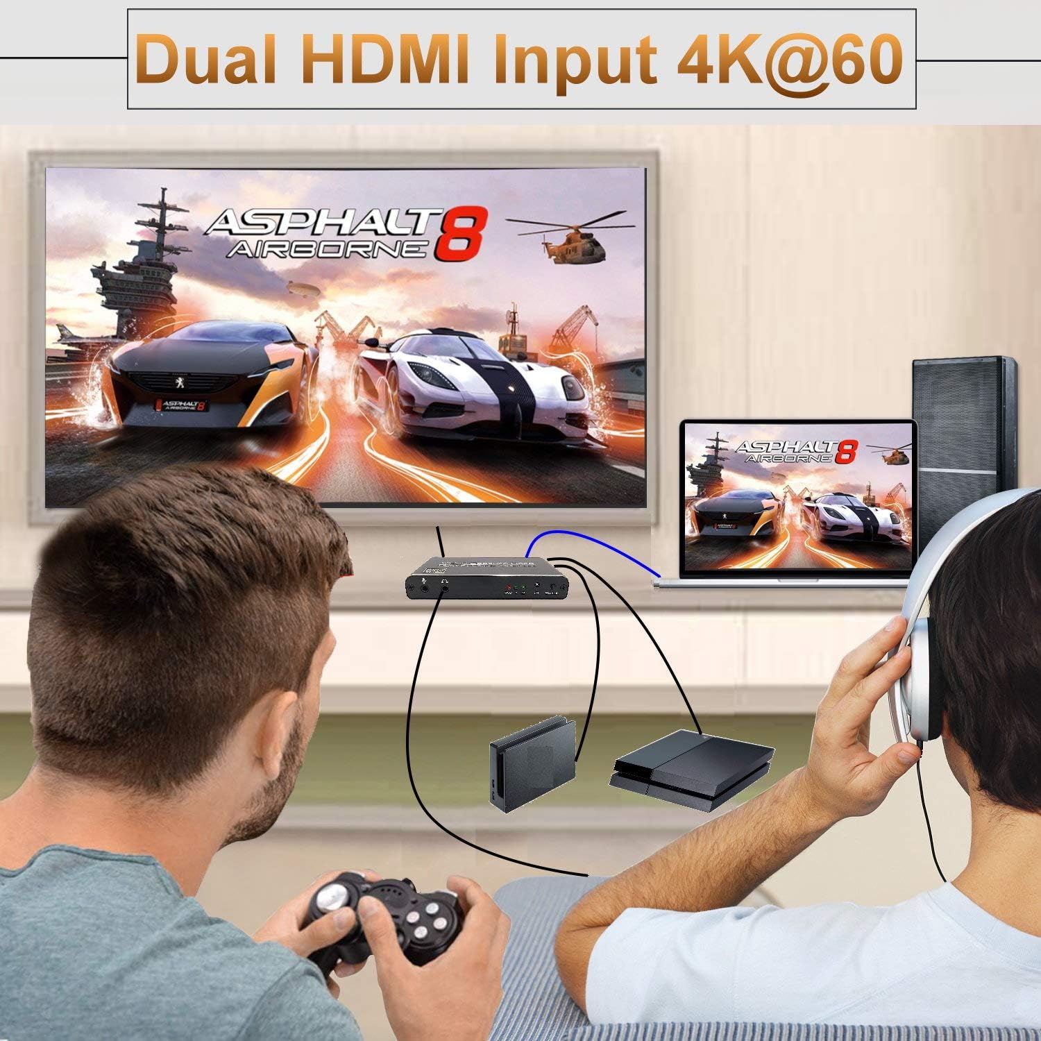Uр Tо 60% оƒƒ YOTOCAP 4K 60fps HDMI 2 in 1 Out to USB3.0 Game Video Capture Card with Microphone Input, Audio Output, Record up to 1080p Full HD, Broadcast Live Stream and Record Grabber Converter