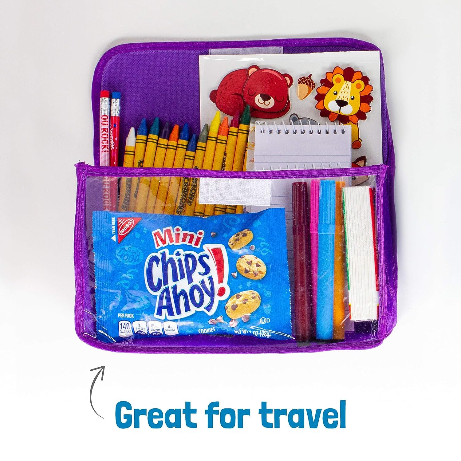 Chips Ahoy Mini Chocolate Chip Cookies, 1oz Pouches, Pack of 20 bundled by Schoolhouse Snacks
