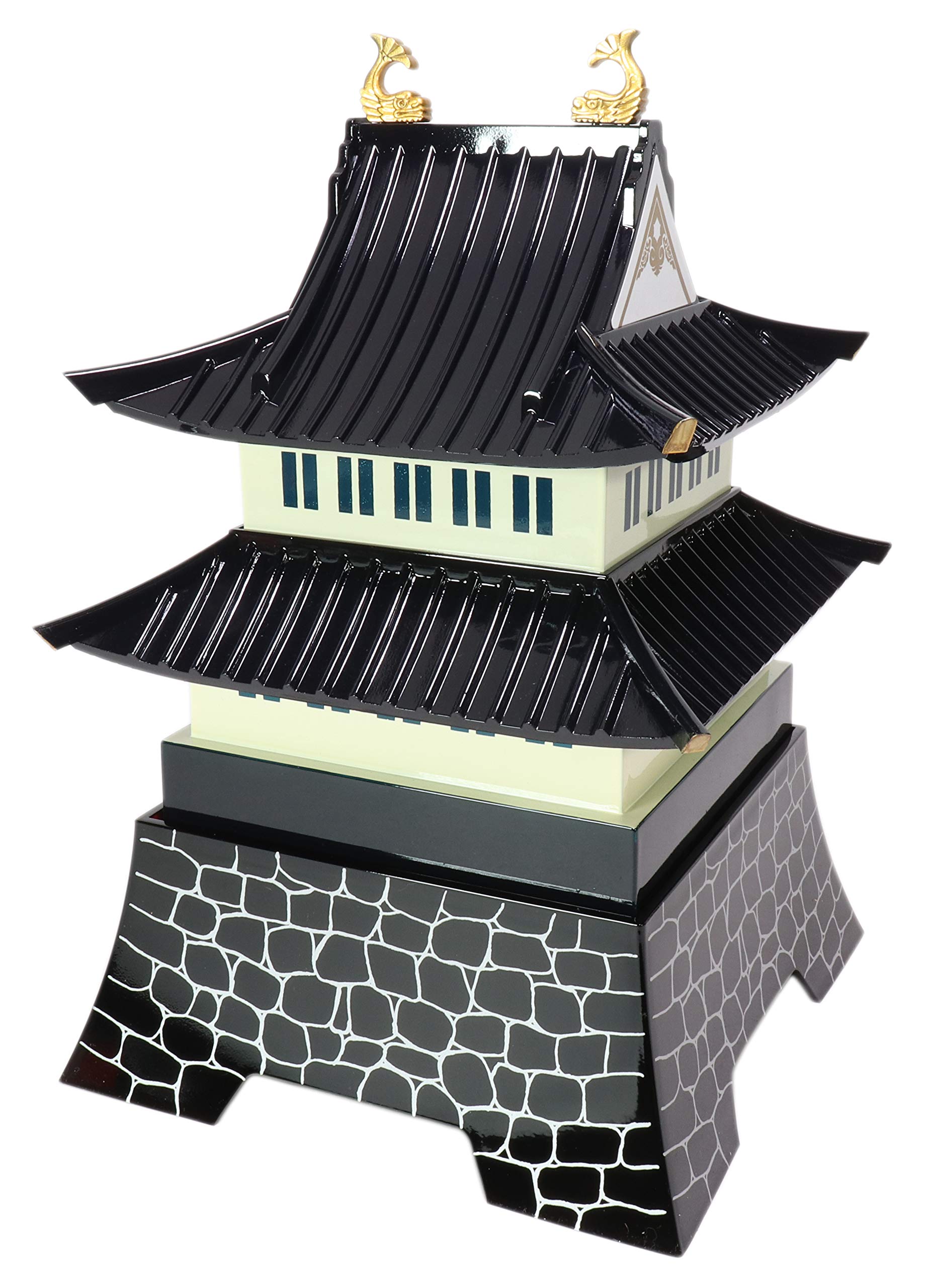 幕の内弁当 お城弁当拾萬石(3段) [18 x 18 x 28cm] Amazon｜幕の内弁当 お城弁当拾萬石(3段) [18 x 18 x 28cm] ABS