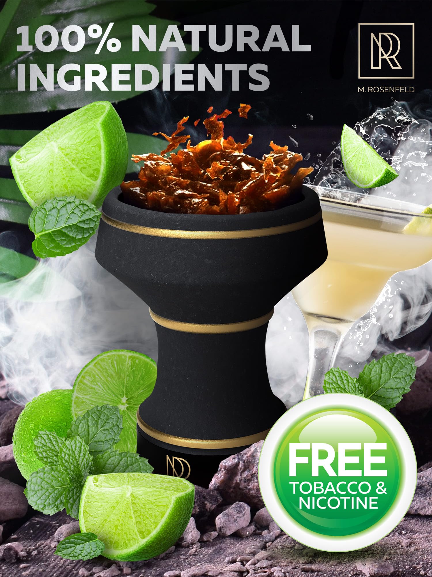 Amazon.com: Hookah Flavors Daiquiri (Rum - Lime - Mint) - 3.5 oz of Hookah  Shisha Tobacco Free