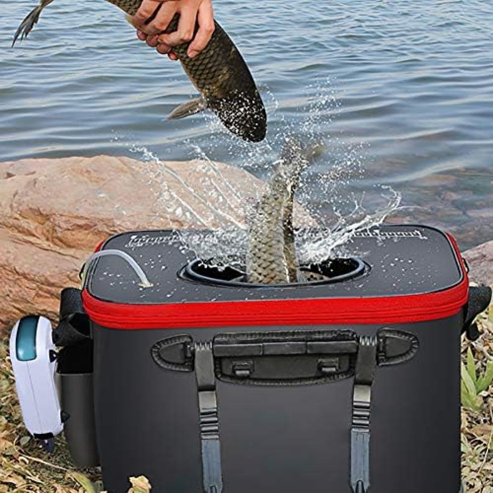 Bomba de Aire USB para Acuario, portátil, Ultra silenciosa, de Alta eficiencia energética, batería Recargable, Filtro de Acuario, Tanque de Pesca, Bomba de Burbujas de Aire y oxígeno, trabaj