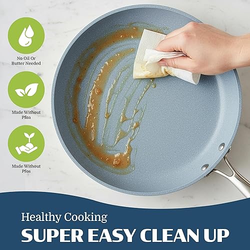 Miniatura 8 de Granitestone Ceraluxe - Juego de 20 utensilios de cocina de cerámica antiadherentes, juego completo de ollas y sartenes antiadherentes para cocina