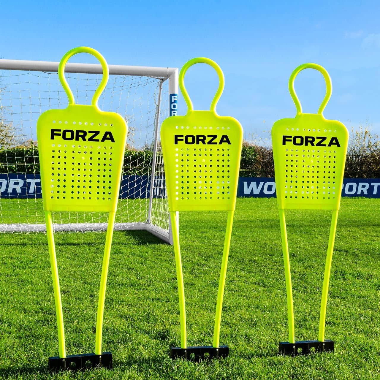 FORZA Mannequins d’Entraînement aux Coups Francs de Football [Mini/Junior/Senior] | Mannequins en PVC Renforcé avec Bases à Pointes | Équipement d’Entraînement Durable