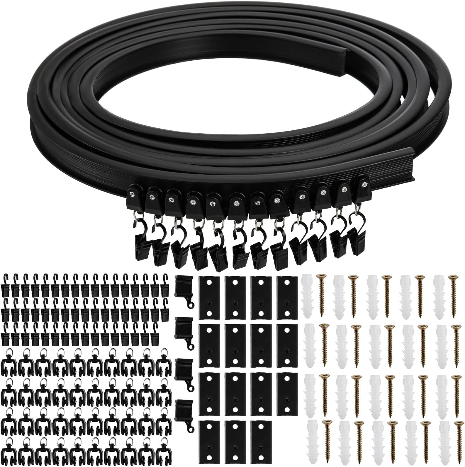 Curved Ceiling Curtain Track Bendable Mount for Curtain