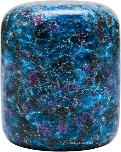 Piedras pulidas de cristal de cianita de rubí de 1 onza, piedras preciosas naturales para curación, cristales de bricolaje para protección