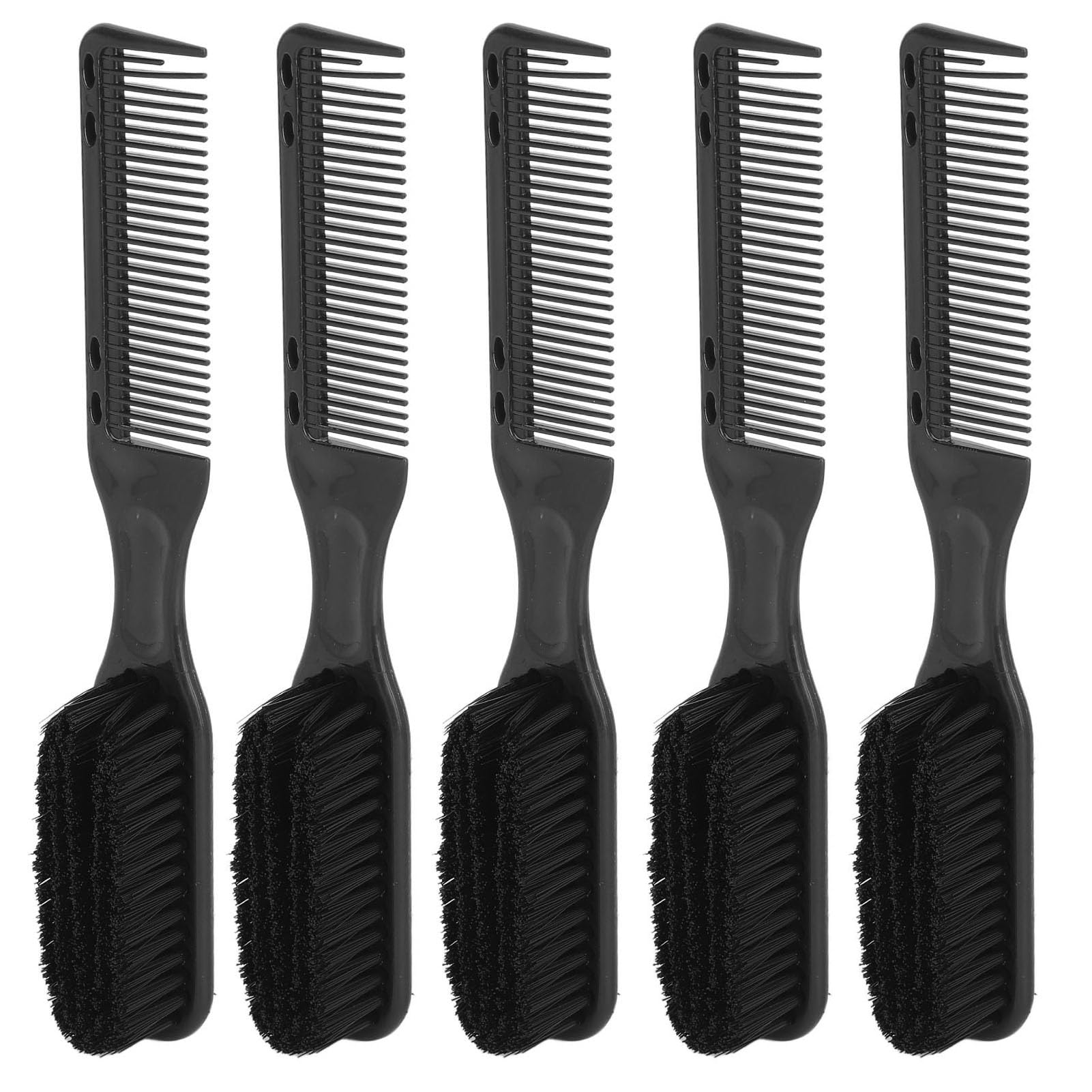 Cepillo de Pelo para Hombres, Cepillo de Aceite Ergonómico para Peinado y Cuidado de la Barba, 5 uds., Nailon Suave