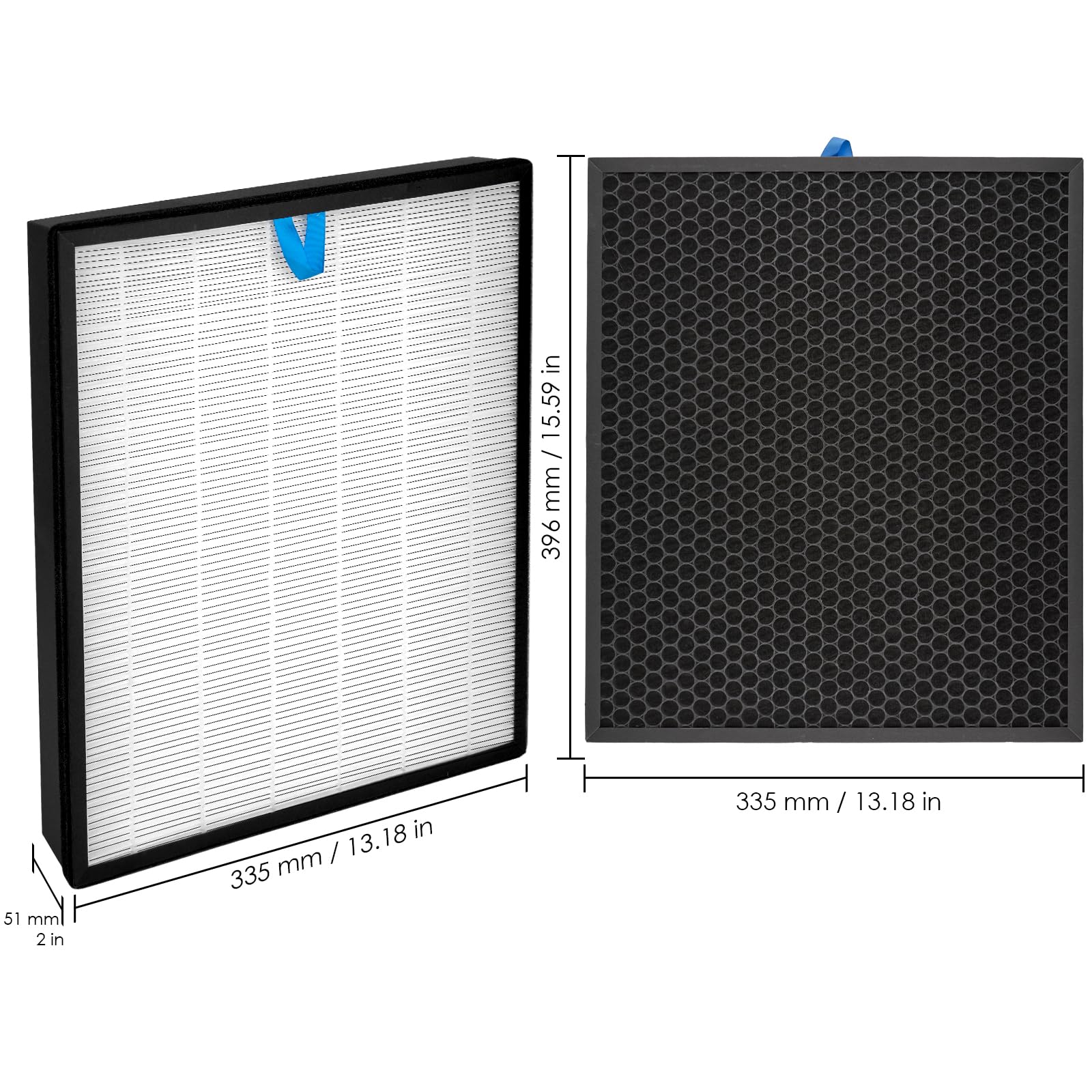 (3 Pièces) Vital 200S Filtres de Rechange Compatibles avec Le Purificateur d'air LEVOIT Vital 200S, Filtre HEPA Vital200S H13, Filtres 3 en 1 à Charbon Actif Vital 200S-P, Remplace #Vital 200S-RF