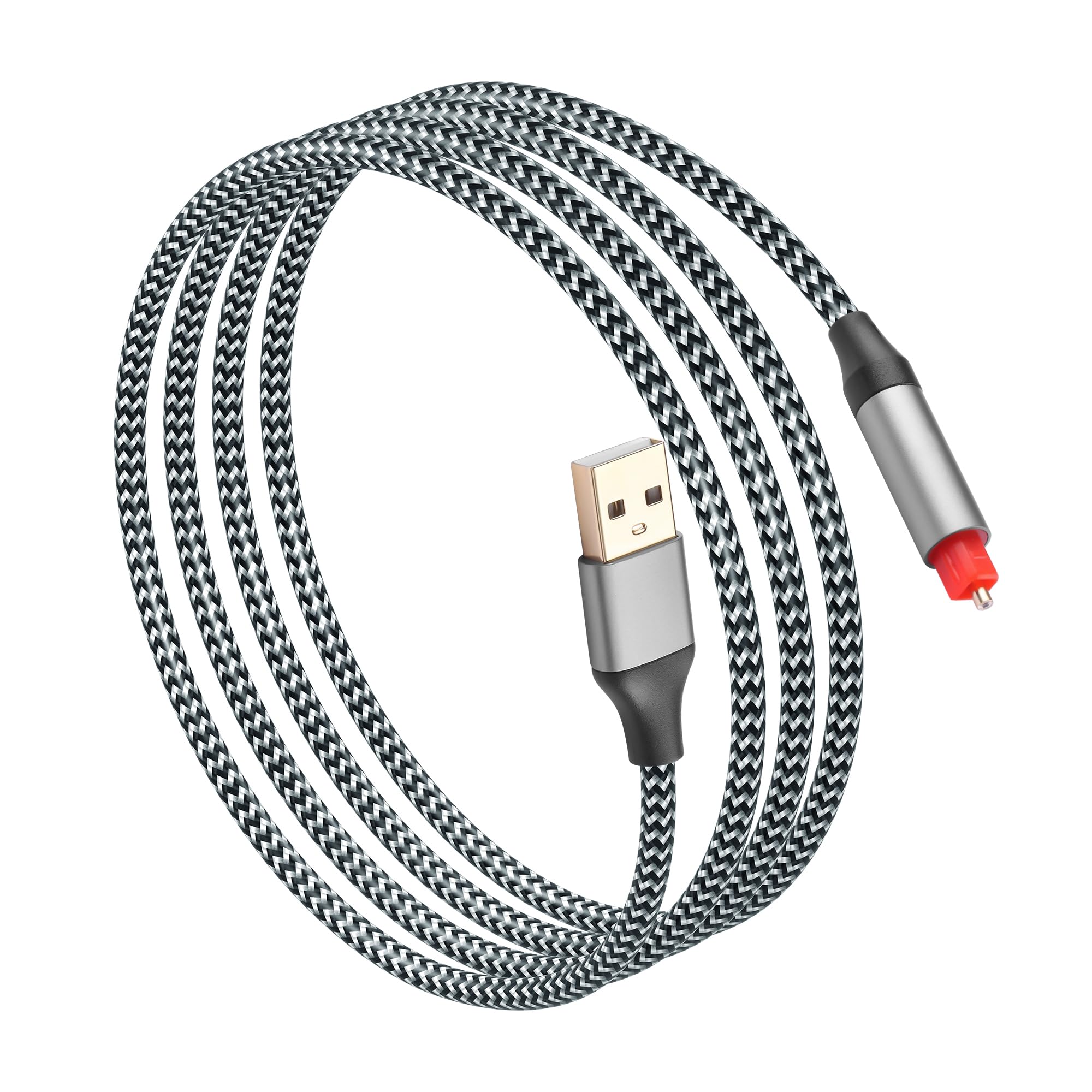 CERRXIAN Cavo audio ottico da USB A a 5FT, cavo convertitore digitale unidirezionale da tipo A a SPDIF, convertitore audio unidirezionale del segnale audio da USB a SPDIF SOLO