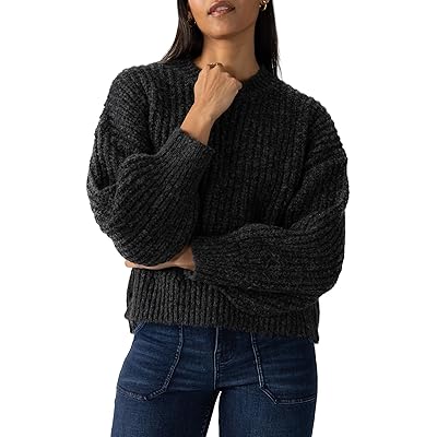 Sanctuary Fuzzy Volume Sleeve Sweater Women