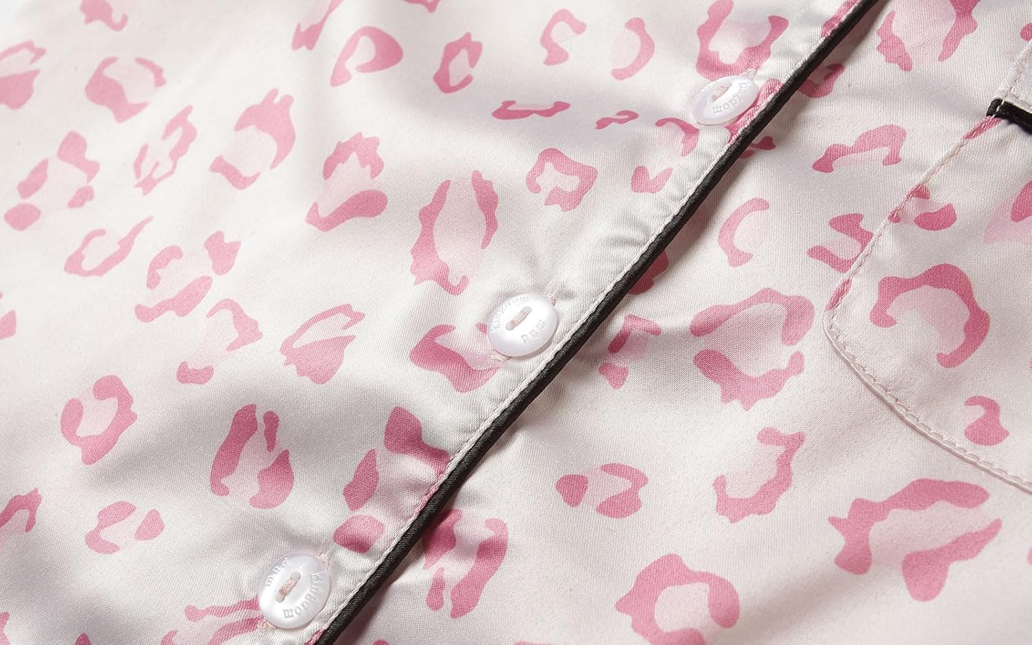 Mud Kingdom Little Girl Satin Silk Pajamas Set Short Sleeve Button Down 2 Piece Summer Loungewear - Image 4