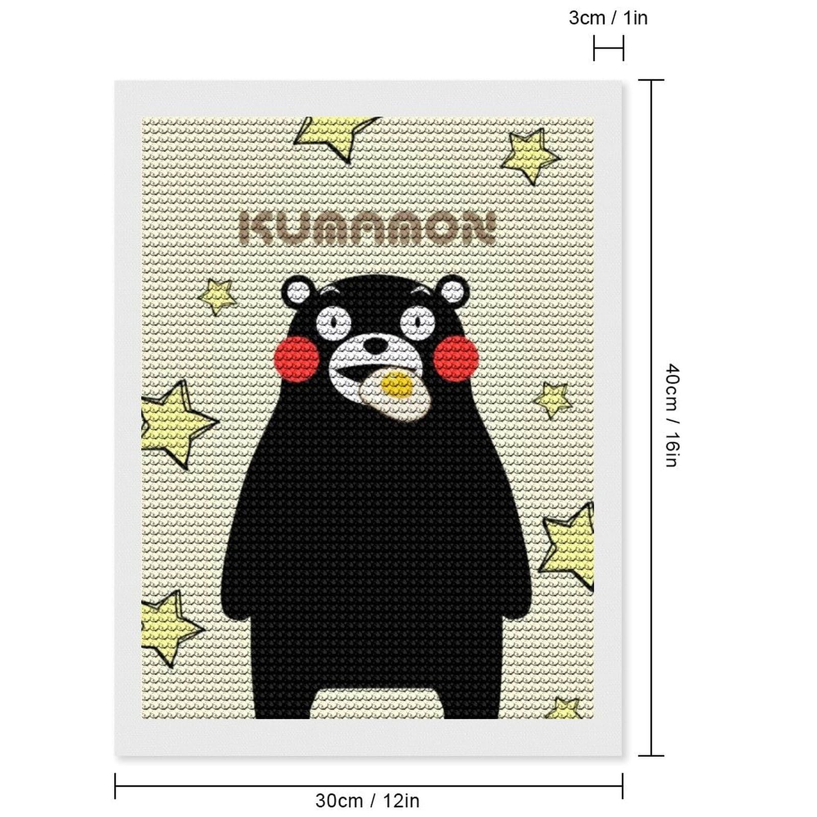 くまモン！キャンバスアート Amazon | ダイヤモンドアート くまモン アニメ ダイヤモンド絵画 5D