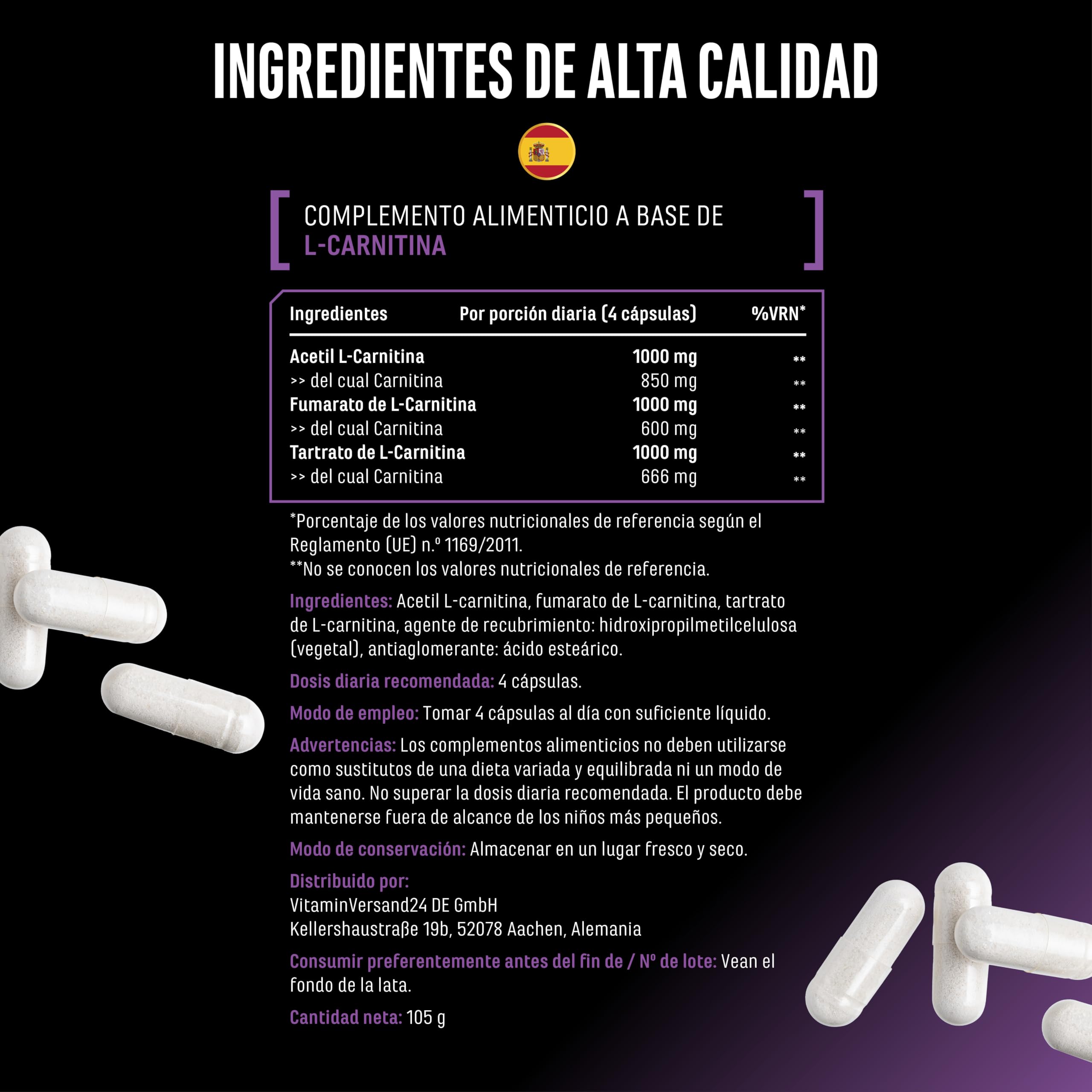 l carnitina cantidad diaria L-Carnitine Triple Complex