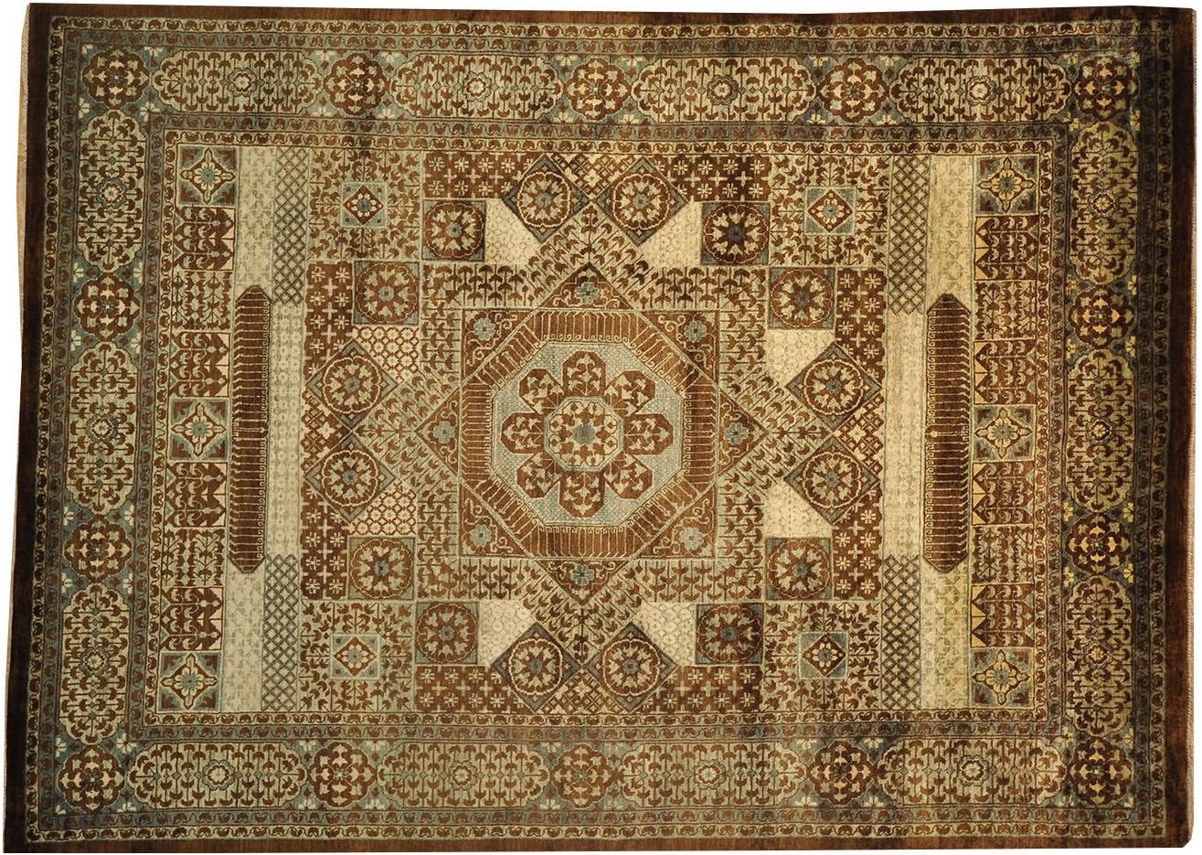 100 Wool Hand Knotted Egyptian Mamluk 9'x12' Oriental Rug