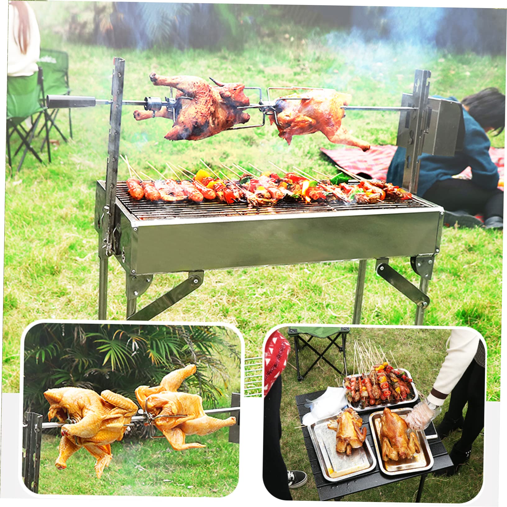 2piezas Tenedores Inoxidable Duraderos Aptos Para Lavavajillas Perfectos Para Barbacoas y Camping