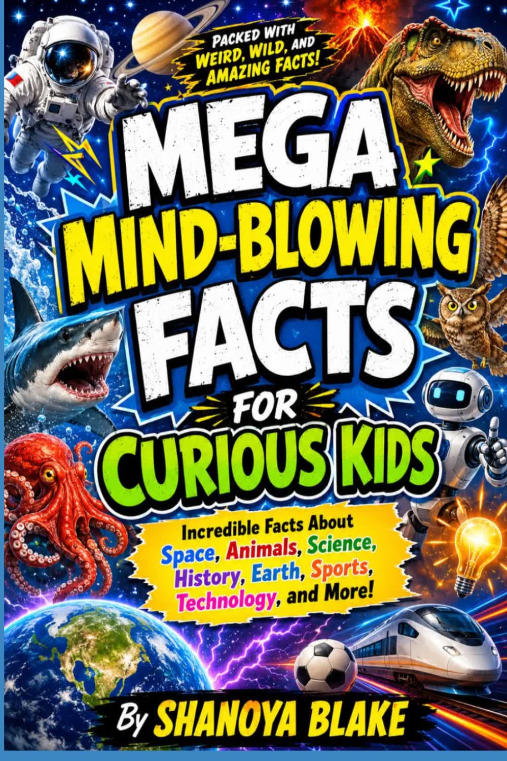 MEGA MIND-BLOWING FACTS FOR CURIOUS KIDS: Incredible Facts About Space, Animals, Science, History, Earth, Sports, Technology, and More!