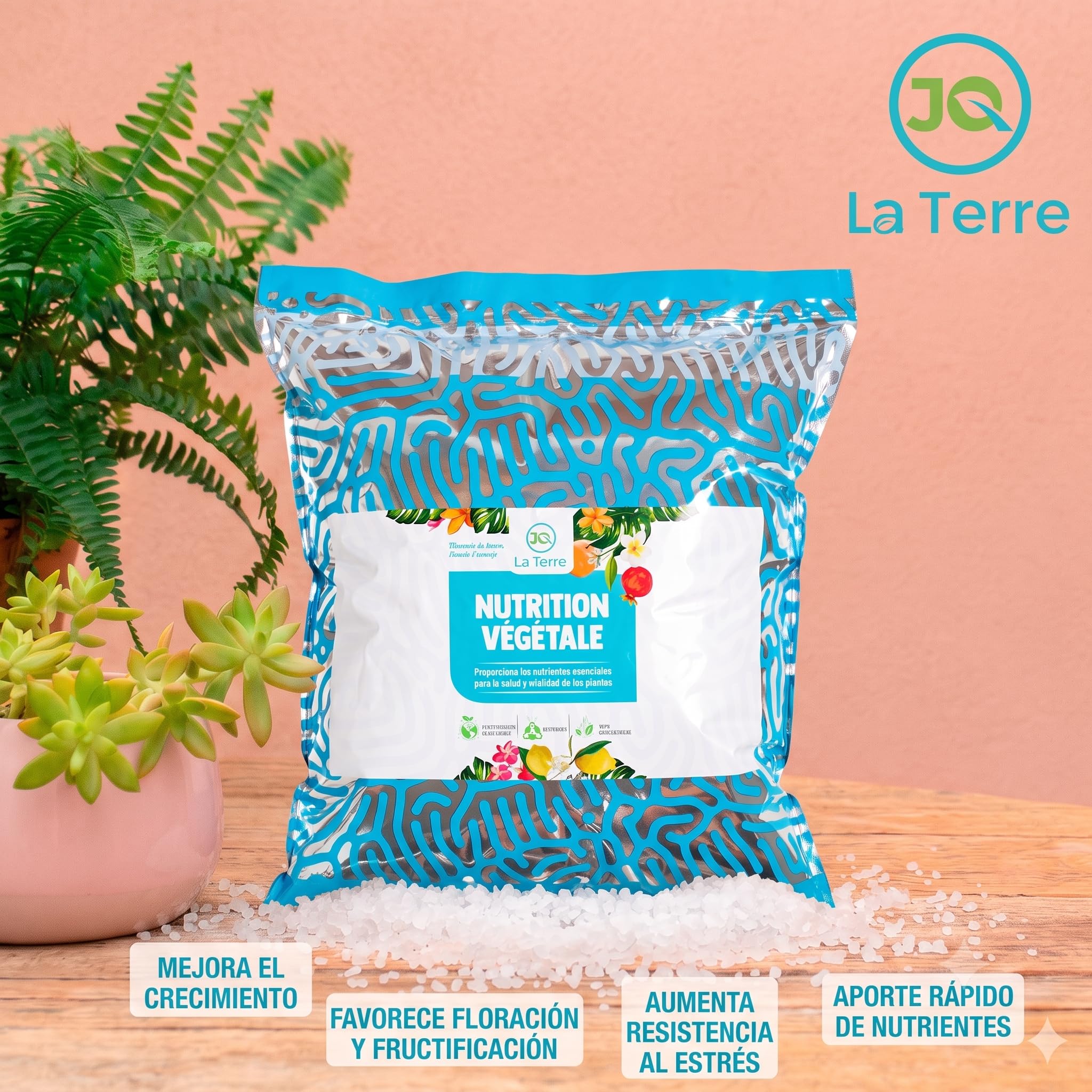 NITRATO DE POTASIO DE 5 KGS CON CUCHARA DOSIFICADORA nitrato potasico para plantas para la maduración en frutales y huerta floracion más abundante y duradera, resistencia a enfermedades