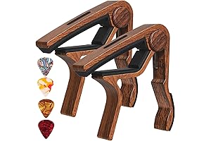 Rose Wood Capo 2 Pack - Perfect for Acoustic and Electric Guitars,...